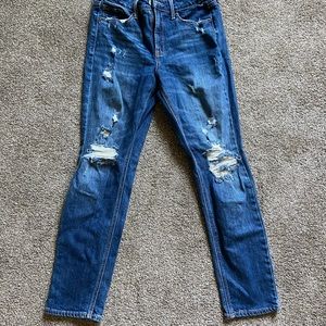 Old Navy power slim straight mid rise size 4 jeans
